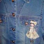 Doll Brooch , OOAK Brooch &..